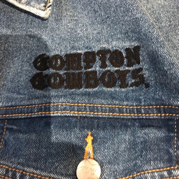 Compton Cowboys Mens Denim Jacket Size M - NWT - Picture 6 of 10